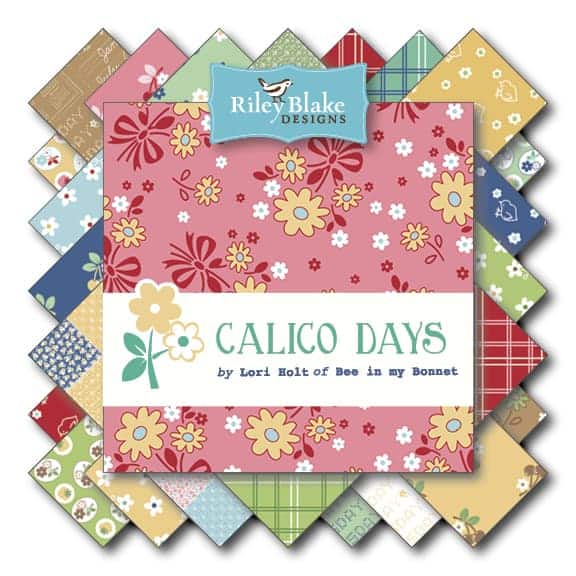 Riley Blake 5" Stacker Calico Days Alisellou Designs Sewing Centre