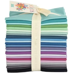 Tilda 300180-Solids-Fat-Quarter-Bundle-Cool-Colours